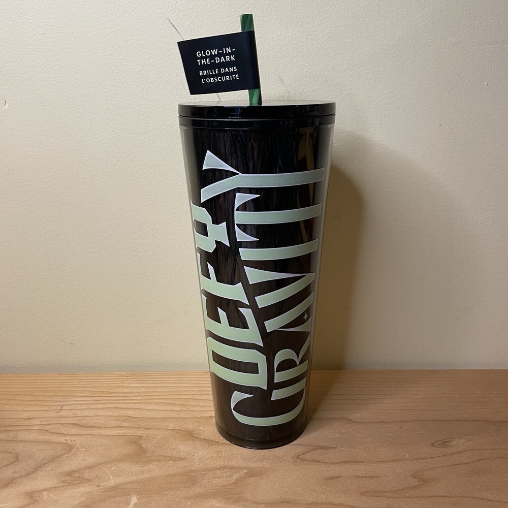 Wicked x Starbucks 24oz "Defy Gravity" Black Glow in the Dark Cold Tumbler Cup